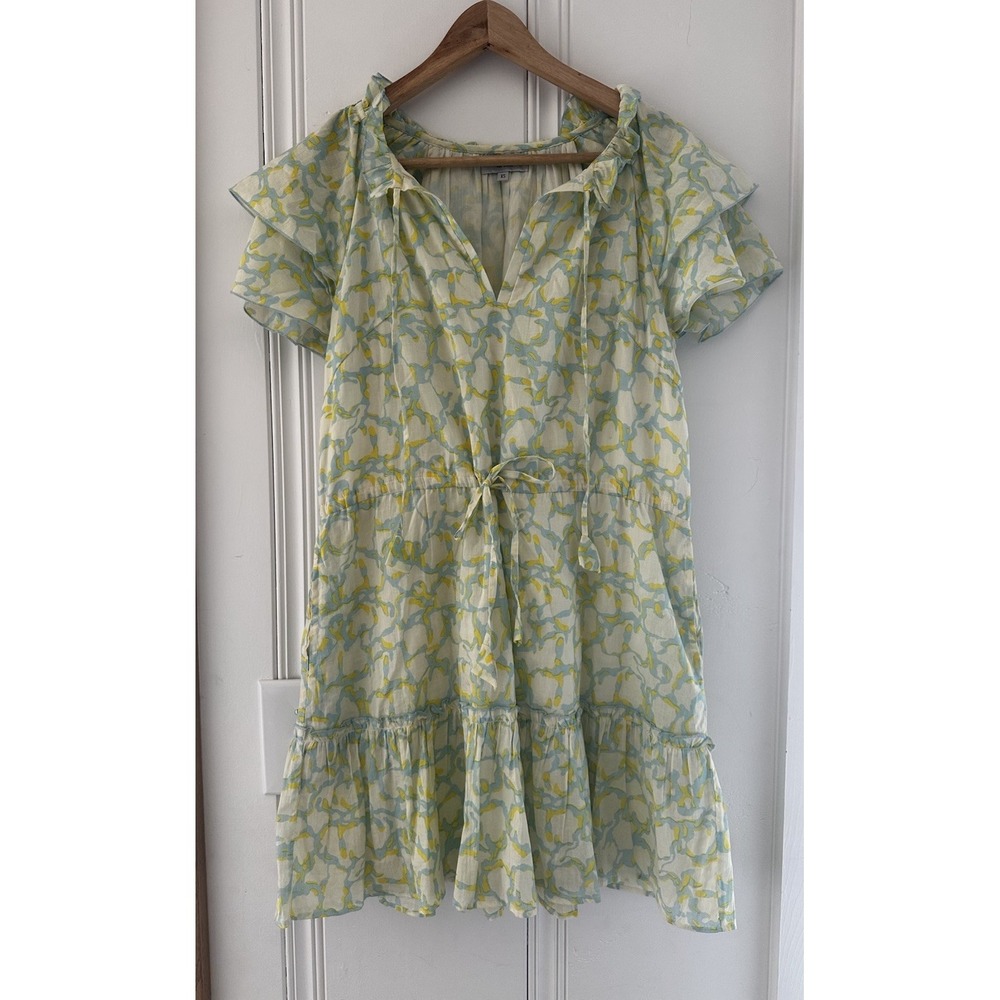 Olivia James The Label Floral Ruffle Mini Dress XS Cotton‎ Cottagecore Resort